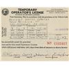 Image 1 : Howard Hughes personal signed 1947 California Temporary Driver's License.