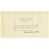Image 1 : Bell, Alexander Graham. Typed note signed ('Alexander Graham Bell'), 10 March 1922.