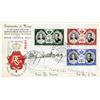 Image 1 : Grace de Monaco & Rainier III. First Day Cover signed,19 April 1956.