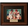 Image 1 : GEORGE BRETT & MIKE SCHMIDT SIGNED FRAMED BASEBALL IMMORTALS PHOTO