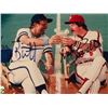 Image 2 : GEORGE BRETT & MIKE SCHMIDT SIGNED FRAMED BASEBALL IMMORTALS PHOTO