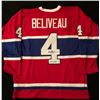 Image 1 : JEAN BELIVEAU SIGNED CANADIENS JERSEY INSCRIBED HOF 1972 (PSA/DNA COA)