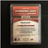 Image 2 : 2019-20 Upper Deck SP Game Used Signing Day Marks Philippe Myers Rookie Auto