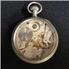 Image 2 :  RARE TACY ADMIRIAL SALESMAN DISPLAY CLEAR BACK POCKET WATCH WITH RAILWAY DIAL