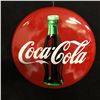 Image 1 : LARGE COKE METAL BUTTON SIGN