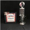 Image 1 : BUDWEISER SHADOW BOX AND GAS PUMP LIQUOR DISPENSER LOT