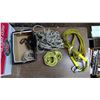 Image 1 : LOT OF ROPE AND TOW ROPE WITH HOOK