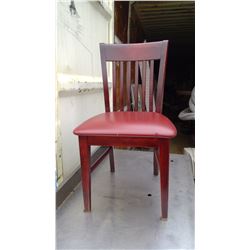 BURGANDY DINING ROOM CHAIR