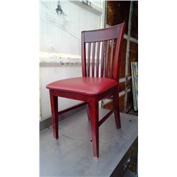 BURGANDY DINING ROOM CHAIR