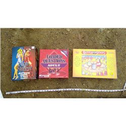 3 ADULT BOARD GAMES