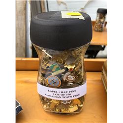 CANADIAN TOWN PINS - 370 PINS