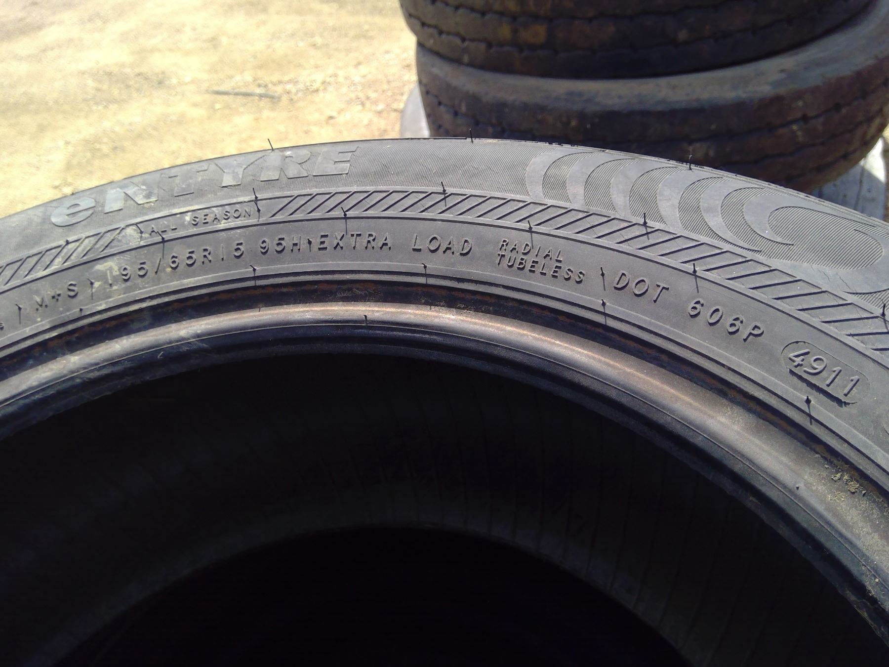 SET OF 3 NOKIAN ENTYRE TIRES - 195/65R15, ONE P225/70R15 TIRE, ONE P205 ...