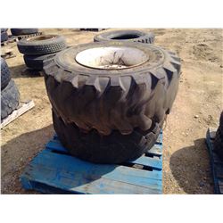 SET OF 2 TIRES - 15X19.5 NHS W/ RIMS