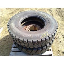 SET OF 2 TIRES - 12R22.5