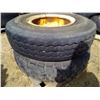 Image 3 : SET OF 2 TIRES - 150/1461 W/ RIMS