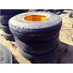 SET OF 3 MICHELIN TIRES - 11.00R20 150/146K W/ RIMS