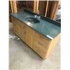 Image 1 : Oak Vanity and Top - 60"Wide - Excellent Condition