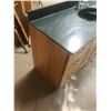 Image 5 : Oak Vanity and Top - 60"Wide - Excellent Condition
