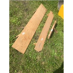 3 Wooden Shelves 24", 60", 72"