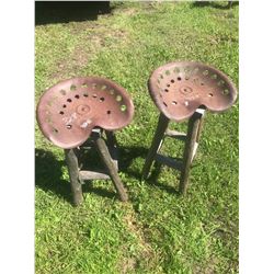 2 - Shop Stools Tractor Seats