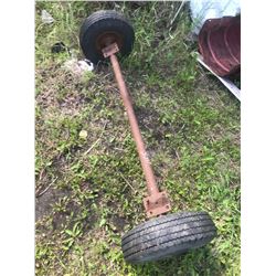 Trailer Axle c/w Wheels 65" Across and 52" Between Tires