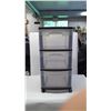 Image 1 : STERILITE THREE DRAWER ROLLING STORAGE UNIT