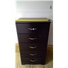 Image 1 : FIVE DRAWER DRESSER 42.75"H X 15.5"D
