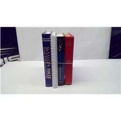 THREE HARD COVER BOOKS & RECIPE BOOK