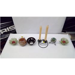 SIX CANDLE HOLDERS