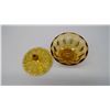 Image 2 : ORNAMENTAL GLASS DISH WITH LID