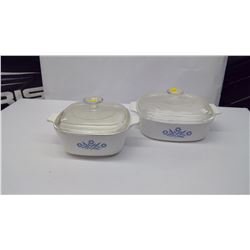 TWO CORNING WARE BAKING DISHES