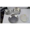 Image 2 : SET OF 3 SPRING FORM CAKE PANS AND TWO FIRE KING PIE PLATES