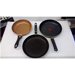 THREE FRYING PANS