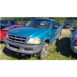 TEAL 1998 FORD F-150 VIN: 1FTZX1867WKA46293