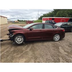RED 2015 FORD FUSION VIN: 3FA6P0HD0FR255078