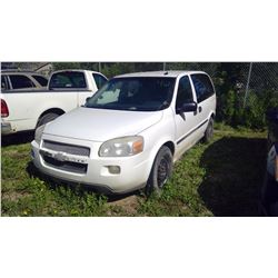 WHITE 2009 CHEVROLET UPLANDER VIN: 1GNDU23189D113326