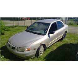 GREY 1999 HYUNDAI ELANTRA VIN: KMHJF25FXXU883745