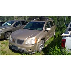 BROWN 2007 PONTIAC TORRENT VIN: 2CKDL73F576034897