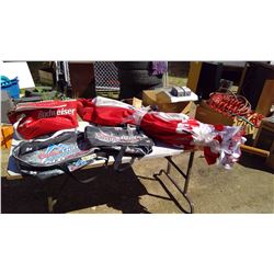 Molson Canadian Umbrella and Beer Bag Coolers