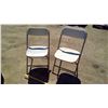 Image 1 : 2 White Folding Chairs