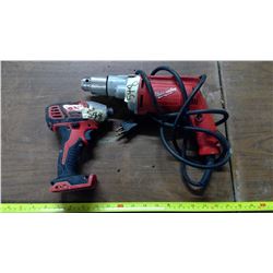 2 Milwakee Electric Drills
