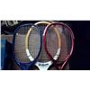 Image 3 : 3 Tennis Rackets - Wilson, Rouge, etc.
