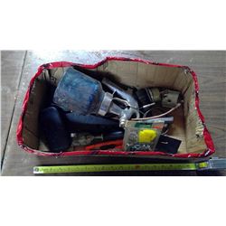 Blow Torch, Measuring Tapes, Anchors and Screws, Box Cutter, File, Gauges, Vice, etc.