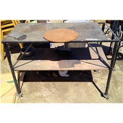 Work Bench on Wheels - (4' x 22" x 35")