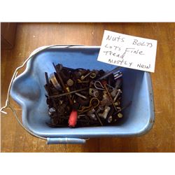 Lot of Nuts, Bolts, Fine Tread