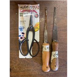 2 Jab Saws and Garden Shears