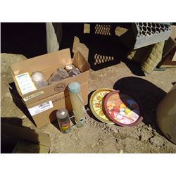 Bird Feeder, Serving Tray, Jars, etc.