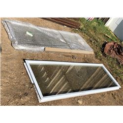 2 Patio Door Windows - 20" x 64"