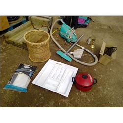 Vacuum, Ironing Cover and Pad Set, Kitchen Utensil Holder, and Other Household Items