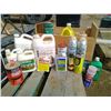 Image 2 : Box of Clear Sealer, Clear Wood Preservative, Olympic Stain, Camp Fuel, etc.